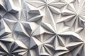 Breathtaking abstract white 3D polygonal pattern on a mesmerizing wallpaper