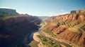 Aerial Drone View of Paria River Canyon in Utah