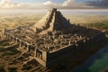 Nebuchadnezzar\'s Magnificent Babylon: Aerial Splendor of the Ancient City