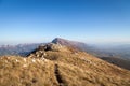 Breathtaking autumn view of Trem summit on Dry mountain (Suva planina) in Serbia