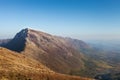 Breathtaking autumn view of Trem summit on Dry mountain (Suva planina) in Serbia