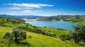 breathtaking beauty lake landscape Royalty Free Stock Photo