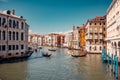 Breathtaking beauty of Venice, Italy with an amazing view of the city. Delight in the enchanting sight of numerous gondolas