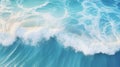 Breathtaking bird s eye perspective of high resolution sea waves crashing onto the sandy beach shore Royalty Free Stock Photo