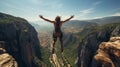 Breathtaking Bungee Jumping Adventure In Vardousia Greek Mountain