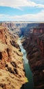 Breathtaking Canyon Scenery: Captivating River, Cliffs, And Grandiose Architecture