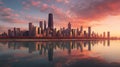 Breathtaking chicago city view Royalty Free Stock Photo