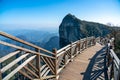 Breathtaking Cliff Hanging Walkway at Tianmen Mountain at Hunan Province