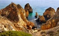 Breathtaking Cliffs Beach Islands Algarve Coast, Portugal