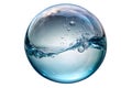 A Serene 3D Water Globe Reflecting a Dreamy Sky A Stunning Illustration of a Realistic Hydrosphere Perfect for Royalty Free Stock Photo