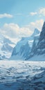 Breathtaking Glacier Painting With Hyperrealistic Details In 32k Uhd Resolution
