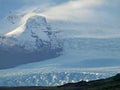 Breathtaking Glacier Tongue Beside the Ring Road in the Southern Region of Iceland