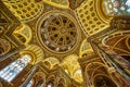 Opulent Basilica Interior with Gilded Dome and Frescoes, St Josaphat Royalty Free Stock Photo