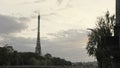 Breathtaking landscape with the Effel tower in Paris, France. Action. Summer cityscape with a famous tourists attraction Royalty Free Stock Photo