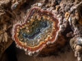 Breathtaking natural geode formation