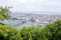 Breathtaking Panorama: Capturing the Beauty of Budapest Overlooking the Danube River Royalty Free Stock Photo