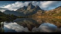 Serene Morning at Mountain Lake