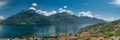 Breathtaking panorama of the northern part of Lake Como.