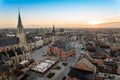A breathtaking panorama over the city, region and Grote Markt of Sint-Truiden