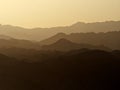 Breathtaking Panoramic landscape of Eilat Mountains in Israel over the Gulf of Aqaba Jordan