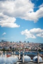 Panoramic view of Istanbul from Suleymaniye Mosque, Turkey