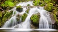 Majestic Plitvice Waterfall in Rainy Splendor