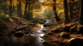 Capturing The Woodland Autumn Splendor With Canon Eos-1d X Mark Iii Royalty Free Stock Photo