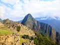 Breathtaking sacred site of ancient Inkas in Machu Picchu, Peru Royalty Free Stock Photo