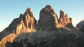 Majestic Italian Alps With Blue Sky and Tre Cime Di Lavaredo Mountains