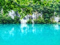 Breathtaking scene of Plitvice lake,national park of Croatia. Listed on UNESCO world heritage.