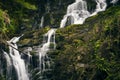 Breathtaking scene of the Tork waterfalls Royalty Free Stock Photo