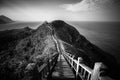 Breathtaking scenery of long flight of stairs in Taiwan