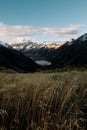 Breathtaking shot of an Aoraki Mount Cook at daytime, Canterbury New Zealand Royalty Free Stock Photo