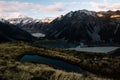 Breathtaking shot of an Aoraki Mount Cook at daytime, Canterbury New Zealand Royalty Free Stock Photo