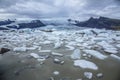 Breathtaking shot of a beautiful Skaftafell glacier, Vatnajokull National Park in Iceland Royalty Free Stock Photo