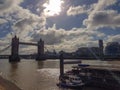 Breathtaking shot of the Tower bridge over the River Thames captured in London Royalty Free Stock Photo