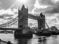 Breathtaking shot of the Tower bridge over the River Thames captured in London Royalty Free Stock Photo