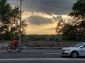 Kyiv's Radiant Embrace: A Captivating Sunset Over the City