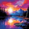 Breathtaking Sunset with Dreamlike Colors