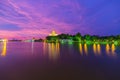 Breathtaking sunset in Kuching, Malaysian Borneo