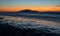 Breathtaking sunset at Otaki Beach on the Kapiti Coast in the North Island of New Zealand Royalty Free Stock Photo