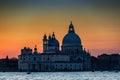 Breathtaking sunset over the lagoon of Venice