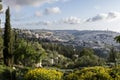 Skyline view of the Old City of Jerusalem looking north Royalty Free Stock Photo