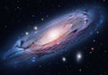 Vast andromeda galaxy spiral celestial body twinkling stars deep space cosmic wonder Royalty Free Stock Photo