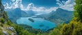 Breathtaking View Of Annecy Lake From Col Du Forclaz