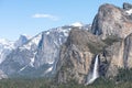 Breathtaking view of a cascading waterfall in Yosemite National Park