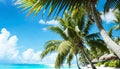 Breathtaking View of Clear Waters, Beautiful Sky, and Sunlit Beach