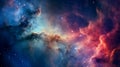 A breathtaking view of a distant nebula, AI Generative