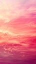 Ethereal Pink Clouds and Sky at Sunrise or Sunset. Background for Instagram Story, Banner Royalty Free Stock Photo