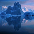 Majestic Glacier at Dawn